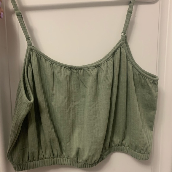 Simons Green Cropped Tank top - Picture 2 of 2